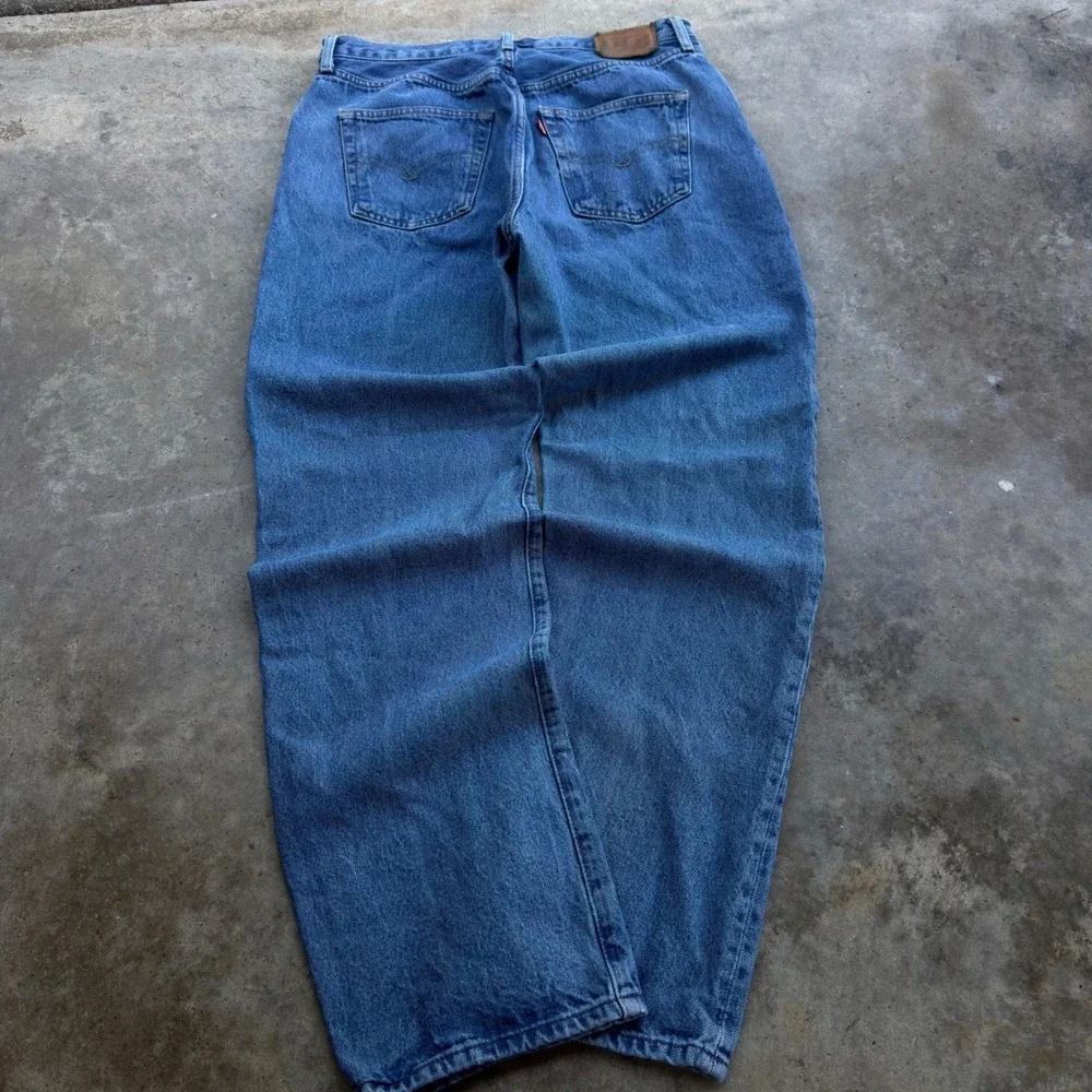 Vintage 90s Levis Big E 501 90s Style Workwear Gorpcore Blue W29 L32 (g4a)